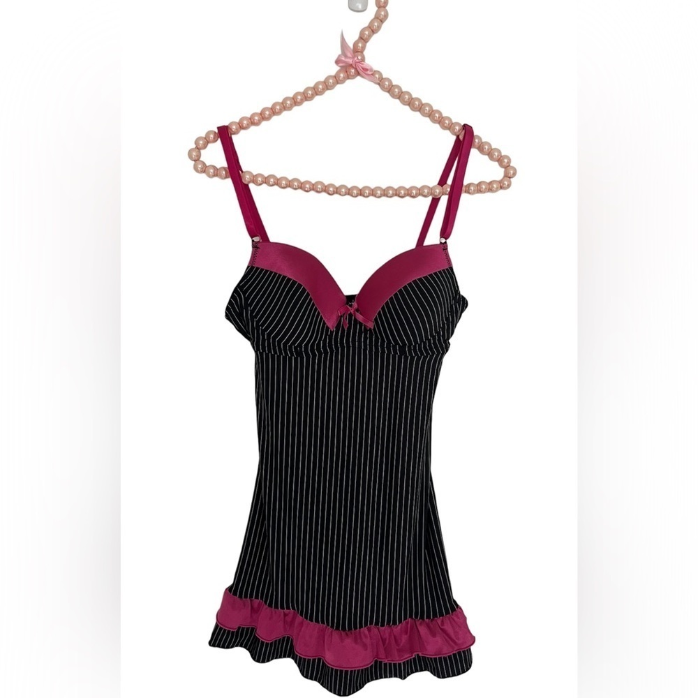 Black and Pink Babydoll by Native Intimates, Size 34B